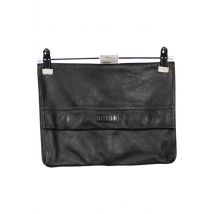 Ischiko Damen Handtasche gross Leder, Schwarz, Gr.