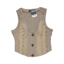 Laura Scott Damen Weste, Beige, Gr. M
