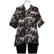 Marimekko Damen Bluse, Schwarz, Gr. 3XL