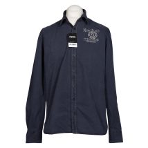 NZA NEW Zealand Auckland Herren Hemd, Marineblau, Gr. L
