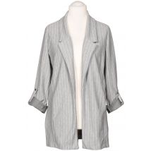 Stradivarius Damen Blazer, Grau, Gr. L