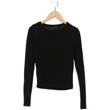 Stradivarius Damen Langarmshirt, Schwarz, Gr. XS