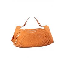 Vanzetti Damen Handtasche gross Leder, Orange, Gr.