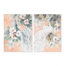 Painting Home ESPRIT Tropical 90 x 3,7 x 120 cm (2 Units)