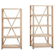 Shelves Gift Decor Brown Wood Fir Fir wood 105 x 210 x 40 cm