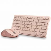 Keyboard and Mouse NGS FANTASYKITPINK Spanish Qwerty Pink