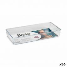 Multi-Purpose Organiser Berilo CH99113 Transparent Plastic 15,5 x 5,5 x 34,5 cm Multi-use (36 Units)