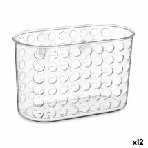 Bath Organiser Caddy Berilo 54160 Transparent PVC Plastic 19,3 x 12 x 9 cm (12 Units)