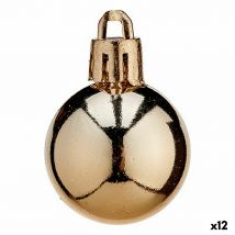 Set of Christmas balls Krist+ K1912468-4 Copper Plastic (12 Units)