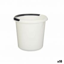 Bucket with Handle White Anthracite 10 L (18 Units)