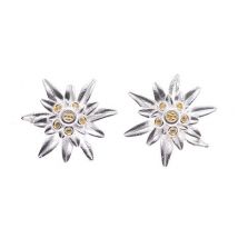 Ohrstecker 925 Silber Tracht Edelweiss L