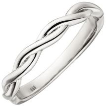 Damen Ring geflochten 585 Gold Weißgold Weißgoldring-54