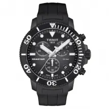 Tissot Seastar 1000 Chronograph Black Dial PVD Men's Watch T120.417.37.051.02