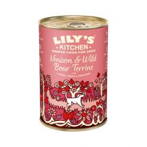 Lily's Kitchen Umido 400 gr Terrina di Cervo e Cinghiale Selvatico  - confezione da 6  pezzi - Cibo umido per cani - 1° ORDINE? scegli tra BZR5 - BZR20 + 200 pt fedeltà