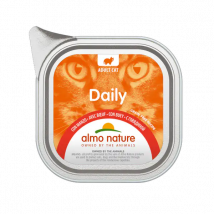 Almo Nature Daily Grain Free Menù Cat 100 gr Manzo  - confezione da 32  pezzi - Cibo umido per gatti - 1° ORDINE? scegli tra BZR5 - BZR20 + 200 pt fedeltà