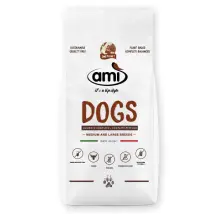 Amì alimento vegetale Dog Medium/Large Breeds 12 kg - Croccantini per cani - 1° ORDINE? scegli tra BZR5 - BZR20 + 200 pt fedeltà