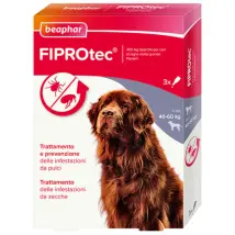 Beaphar Fiprotec Spot On per cani 3 pipette peso 40-60 kg - Antiparassitario per cani - 1° ORDINE? scegli tra BZR5 - BZR20 + 200 pt fedeltà