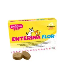 Buona Pet Enterina Flor Compresse Masticabili per Cani e Gatti 20 Compresse - Integratori per cani - 1° ORDINE? scegli tra BZR5 - BZR20 + 200 pt fedeltà