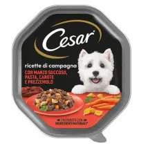 Cesar Ricette di Campagna 150gr Manzo e patate  - confezione da 14  pezzi - Cibo umido per cani - 1° ORDINE? scegli tra BZR5 - BZR20 + 200 pt fedeltà