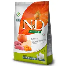 Farmina N&D Grain Free Pumpkin Adult Medium/Maxi Cinghiale e Mela 12 kg - Croccantini per cani - 1° ORDINE? scegli tra BZR5 - BZR20 + 200 pt fedeltà