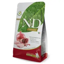 Farmina N&D Prime Feline Grain Free Kitten Pollo e Melograno 1,5 kg - Croccantini per gatti - 1° ORDINE? scegli tra BZR5 - BZR20 + 200 pt fedeltà