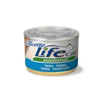 Life Cat Natural Le Ricette 150 gr Tonno  - confezione da 6  pezzi - Cibo umido per gatti - 1° ORDINE? scegli tra BZR5 - BZR20 + 200 pt fedeltà