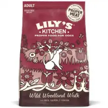 Lily's Kitchen Adult Duck, Salmon & Venison Wild Woodland Walk 12 kg - Croccantini per cani - 1° ORDINE? scegli tra BZR5 - BZR20 + 200 pt fedeltà