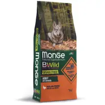 Monge BWild Grain Free Adult All Breeds Anatra e Patate 12 kg - Croccantini per cani - 1° ORDINE? scegli tra BZR5 - BZR20 + 200 pt fedeltà