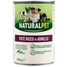 NaturalPet Dog Adult Patè All Breeds 400 gr Agnello - 1° ORDINE? scegli tra BZR5 - BZR20 + 200 pt fedeltà