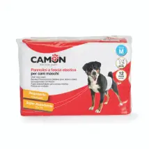 Pannolini a fascia elastica per cani maschi Camon Misura 46-60 cm - 1° ORDINE? scegli tra BZR5 - BZR20 + 200 pt fedeltà