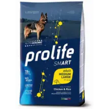 Prolife Smart Cane Adult Medium/Large Pollo e Riso 12 kg - Croccantini per cani - 1° ORDINE? scegli tra BZR5 - BZR20 + 200 pt fedeltà