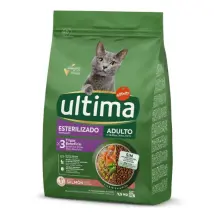 Ultima Cat Adult Sterilised con salmone 7,5 kg - Croccantini per gatti - 1° ORDINE? scegli tra BZR5 - BZR20 + 200 pt fedeltà