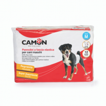 Pannolini a fascia elastica per cani maschi Camon Misura 2 - 46/60 cm - 1° ORDINE? scegli tra BZR5 - BZR20 + 200 pt fedeltà
