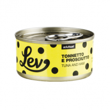 Lev Cat Adult Complementare 70 gr Tonnetto e prosciutto  - confezione da 24  pezzi - Cibo umido per gatti - 1° ORDINE? scegli tra BZR5 - BZR20 + 200 pt fedeltà