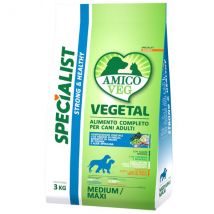 Amico Veg Specialist Strong&Healthy Adult Medium/Maxi 3 kg - Croccantini per cani - 1° ORDINE? scegli tra BZR5 - BZR20 + 200 pt fedeltà