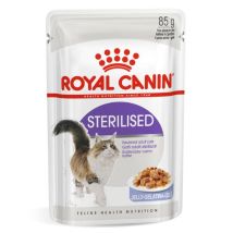 Royal Canin Sterilised 85 gr In gelatina  - confezione da 12  pezzi - Cibo umido per gatti - 1° ORDINE? scegli tra BZR5 - BZR20 + 200 pt fedeltà