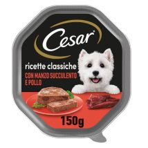 Cesar Ricette Classiche 150gr Manzo e pollo  - confezione da 14  pezzi - Cibo umido per cani - 1° ORDINE? scegli tra BZR5 - BZR20 + 200 pt fedeltà