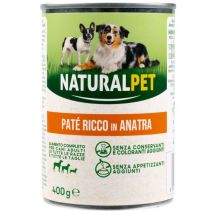 NaturalPet Dog Adult Patè All Breeds 400 gr Anatra - 1° ORDINE? scegli tra BZR5 - BZR20 + 200 pt fedeltà