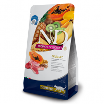 Farmina N&D Tropical Cat Neutered Low Grain Agnello e frutta tropicale 10 kg - Croccantini per gatti - 1° ORDINE? scegli tra BZR5 - BZR20 + 200 pt fedeltà