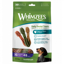Whimzees Snack dentale Naturale Spazzolino XS 48 pezzi - 1° ORDINE? scegli tra BZR5 - BZR20 + 200 pt fedeltà