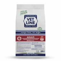 Vet Line Secco Monoproteico Cane Adult Bufalo 12,5 kg - Crocchette monoproteiche cane - 1° ORDINE? scegli tra BZR5 - BZR20 + 200 pt fedeltà