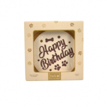 Delì Pet Torta di Compleanno Auguri Snack per cani Torta bianca - 200 gr - 1° ORDINE? scegli tra BZR5 - BZR20 + 200 pt fedeltà
