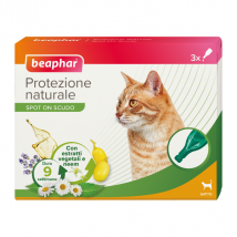 Beaphar Protezione Naturale Spot On 3 pipette da 1 ml per gatti - Antiparassitario per gatti - 1° ORDINE? scegli tra BZR5 - BZR20 + 200 pt fedeltà