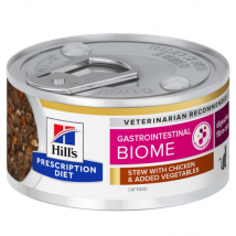 Hill's Prescription Diet Gastrointestinal Biome 82 gr Spezzatino pollo e verdure  - confezione da 6  pezzi - Dieta veterinaria per gatti - 1° ORDINE? scegli tra BZR5 - BZR20 + 200 pt fedeltà