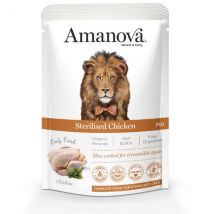 Amanova Cat Umido Sterilised Grain Free 85 gr Pollo fresco  - confezione da 12  pezzi - Cibo umido per gatti - 1° ORDINE? scegli tra BZR5 - BZR20 + 200 pt fedeltà
