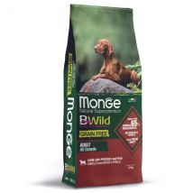 Monge Bwild Dog Adult Grain Free Agnello 12 kg - Croccantini per cani - 1° ORDINE? scegli tra BZR5 - BZR20 + 200 pt fedeltà