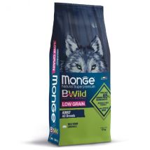 Monge BWild Low Grain Adult al Cinghiale 12 kg - Croccantini per cani - 1° ORDINE? scegli tra BZR5 - BZR20 + 200 pt fedeltà