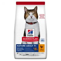 Hill's Science Plan Mature Adult 7+ Alimento per Gatti al Pollo 1,5 kg - Croccantini per gatti - 1° ORDINE? scegli tra BZR5 - BZR20 + 200 pt fedeltà