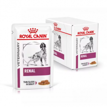 Royal Canin Veterinary Diet Renal Bustine Multipack 12x100 gr 1 multipack - Dieta veterinaria per cani - 1° ORDINE? scegli tra BZR5 - BZR20 + 200 pt fedeltà