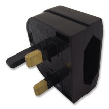 European 2 Pin EU to UK Mains Plug Converter Adapter Quick Fit Push On 3A